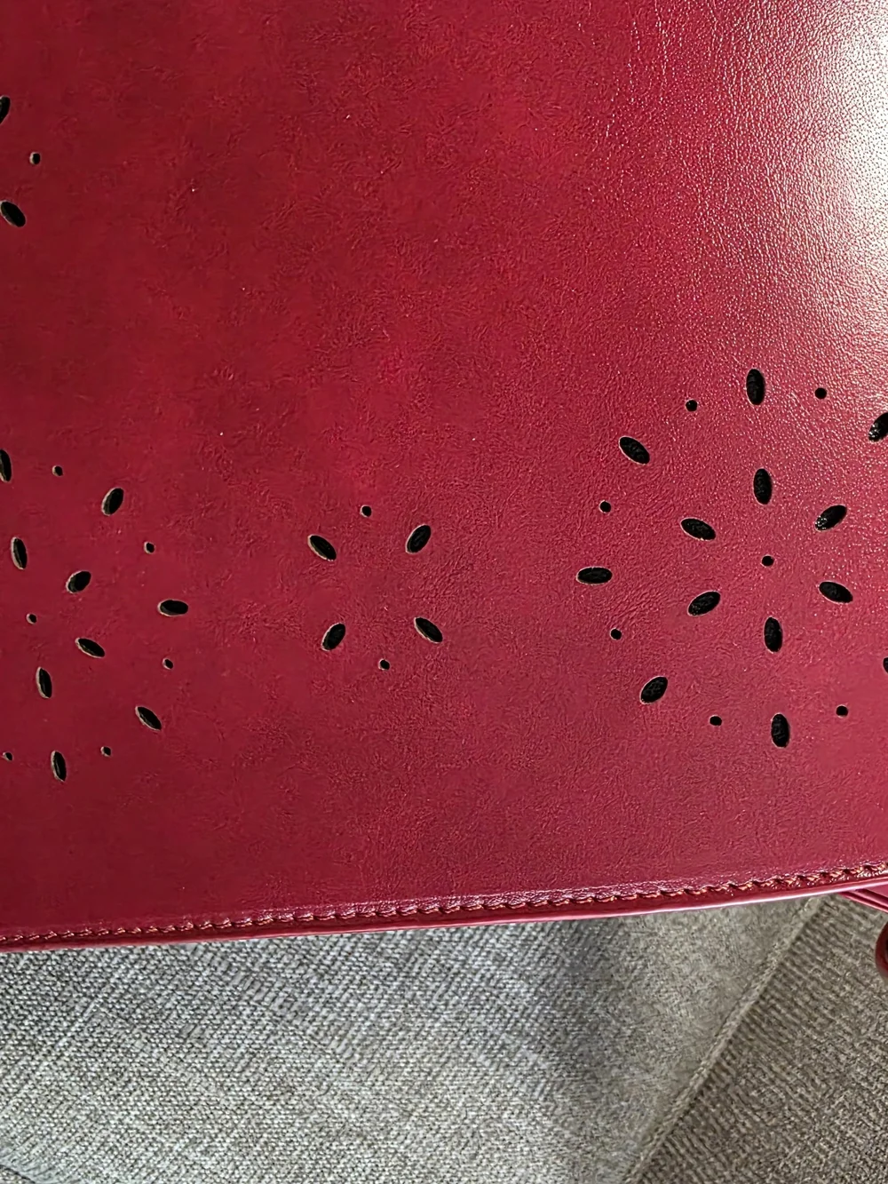 Walasa Red Split Leather Vintage Briefcase Laptop Bag - Pristine Like New!